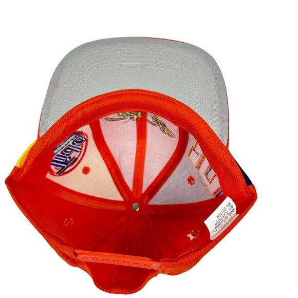 Vintage Snapback Hat Ricky Rudd Tide Racing NASCAR 10 Orange Baseball Cap - Picture 8 of 13